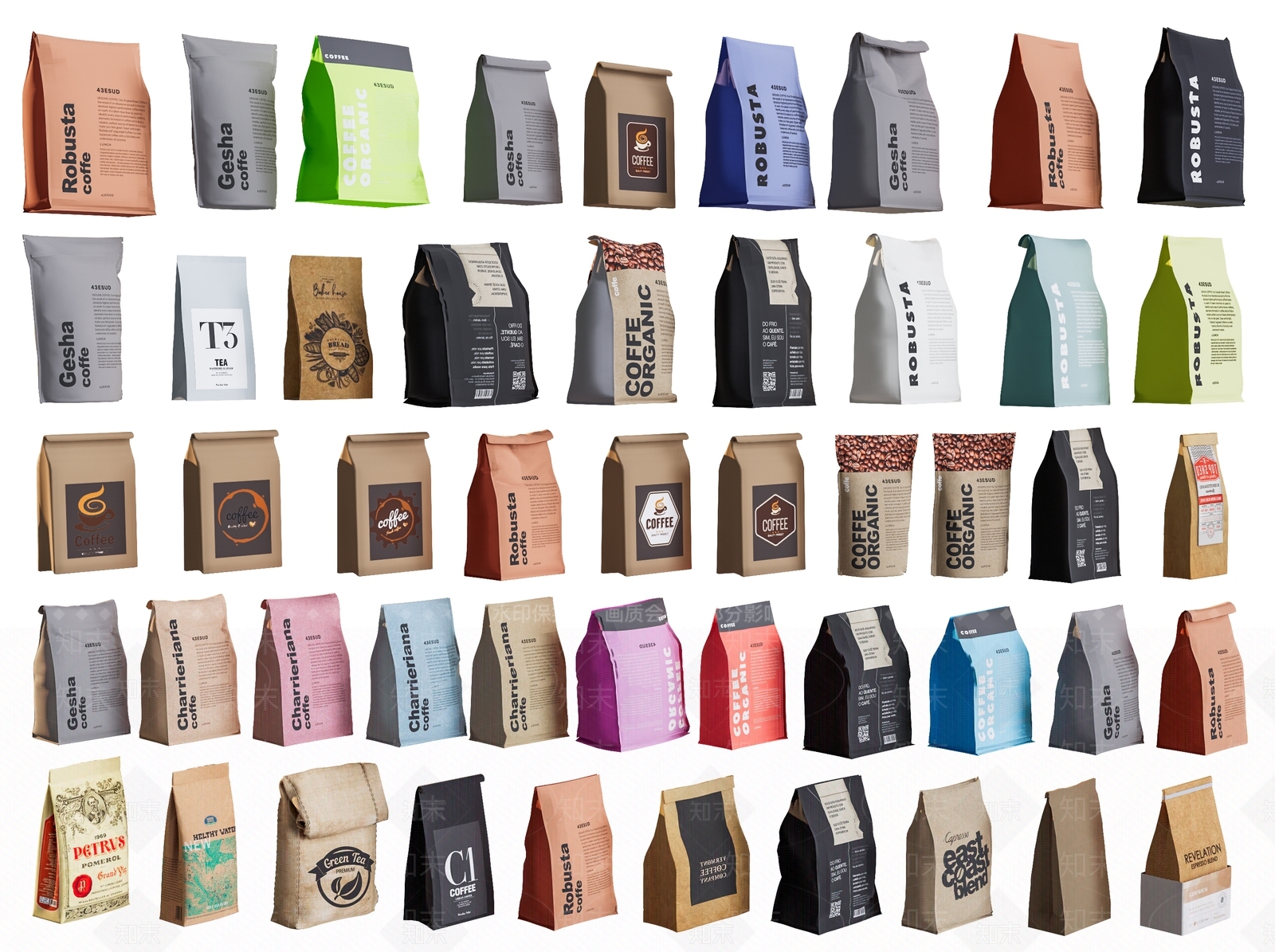 现代纸袋SU模型下载【ID:1126258565】