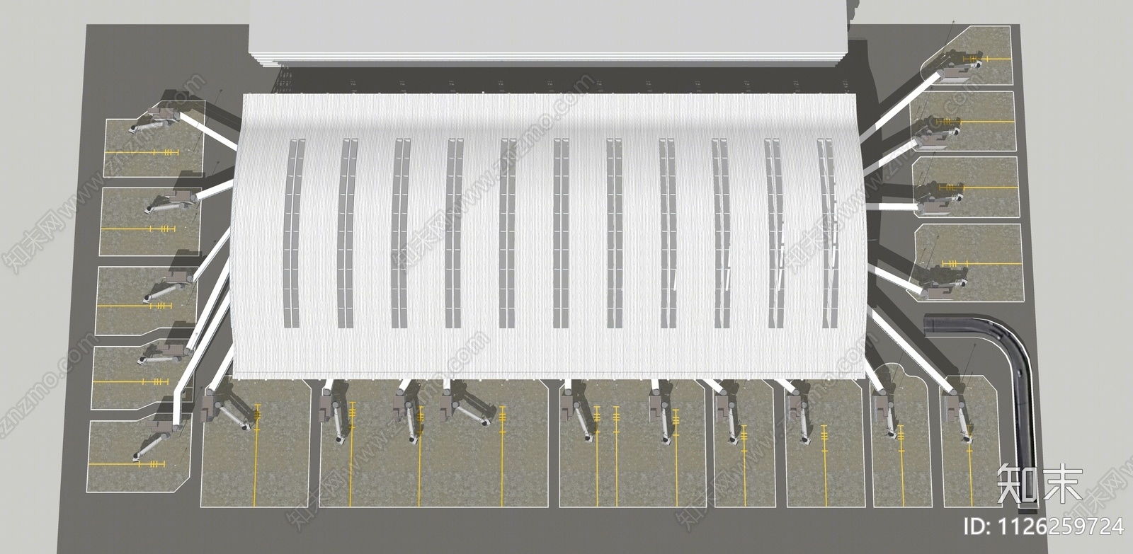 现代机场SU模型下载【ID:1126259724】