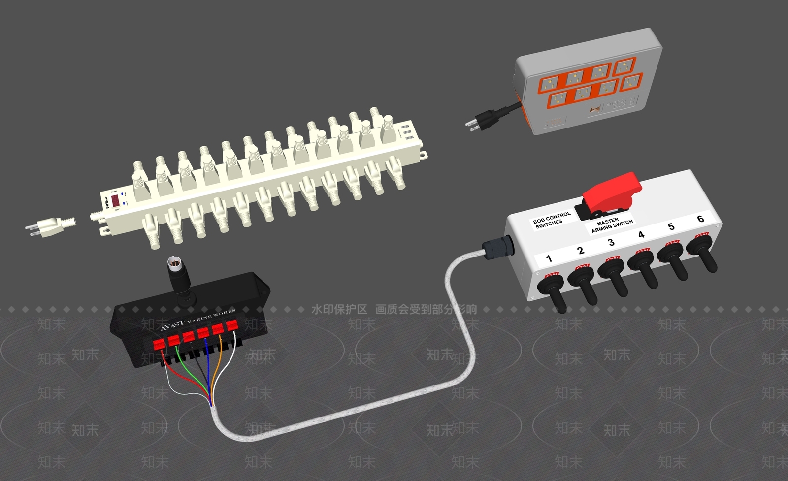 现代开关插座组合SU模型下载【ID:1126269603】