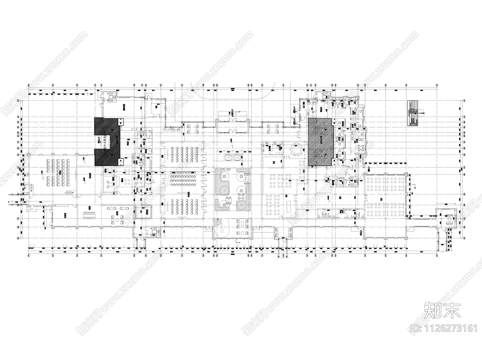 现代简约游泳健身会所建筑cad施工图下载【ID:1126273161】