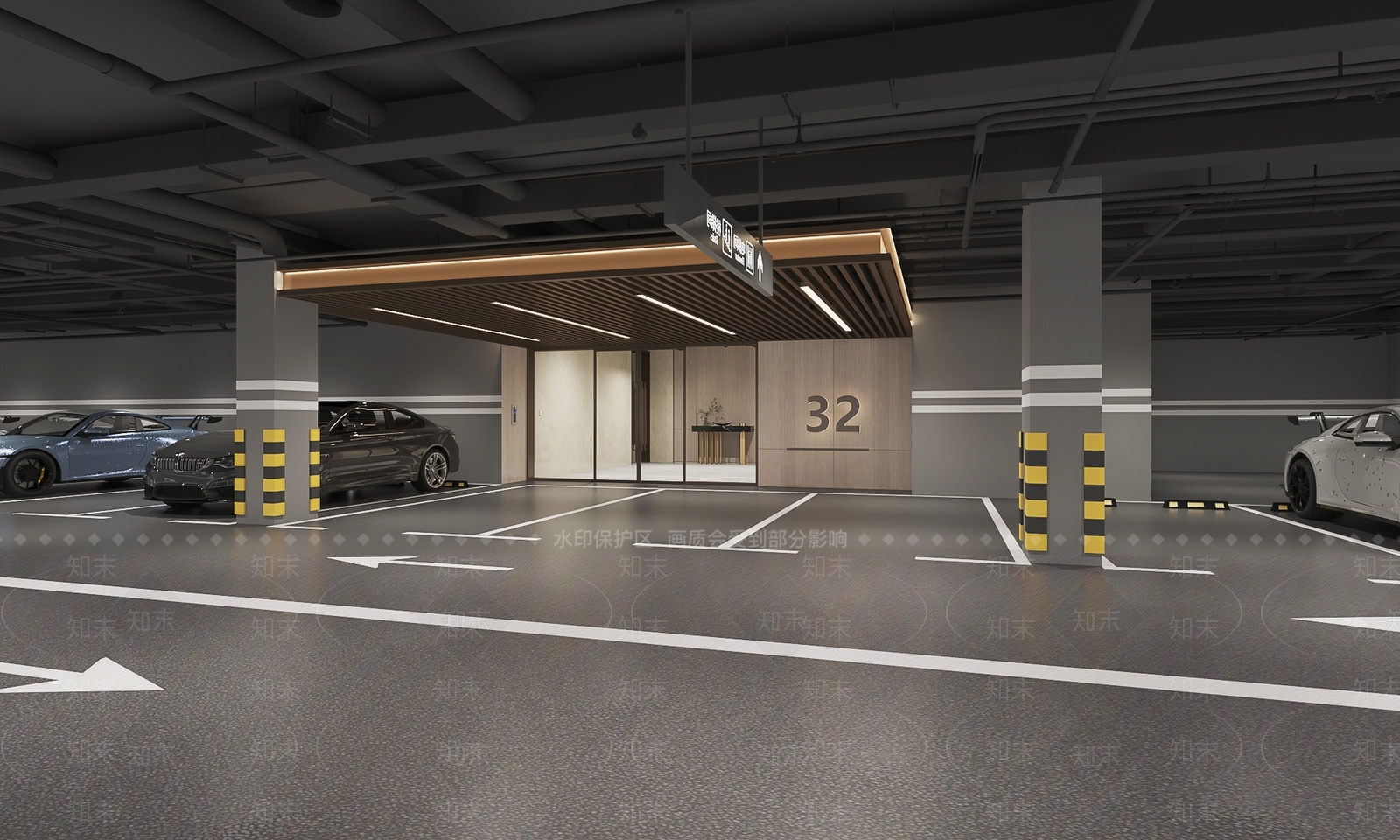 现代车库3D模型下载【ID:1126286133】