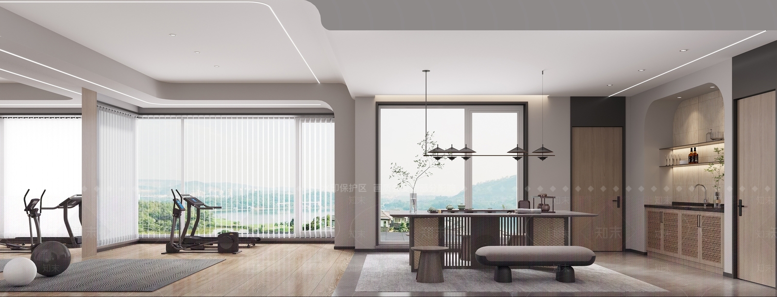 现代家居健身房3D模型下载【ID:1126286583】