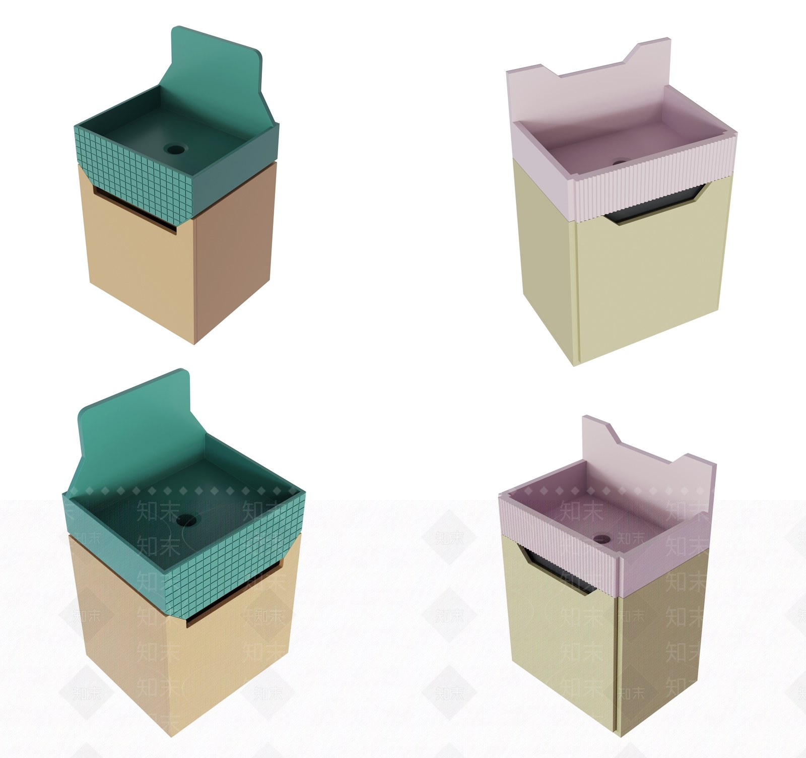 儿童洗手台3D模型下载【ID:1126302931】