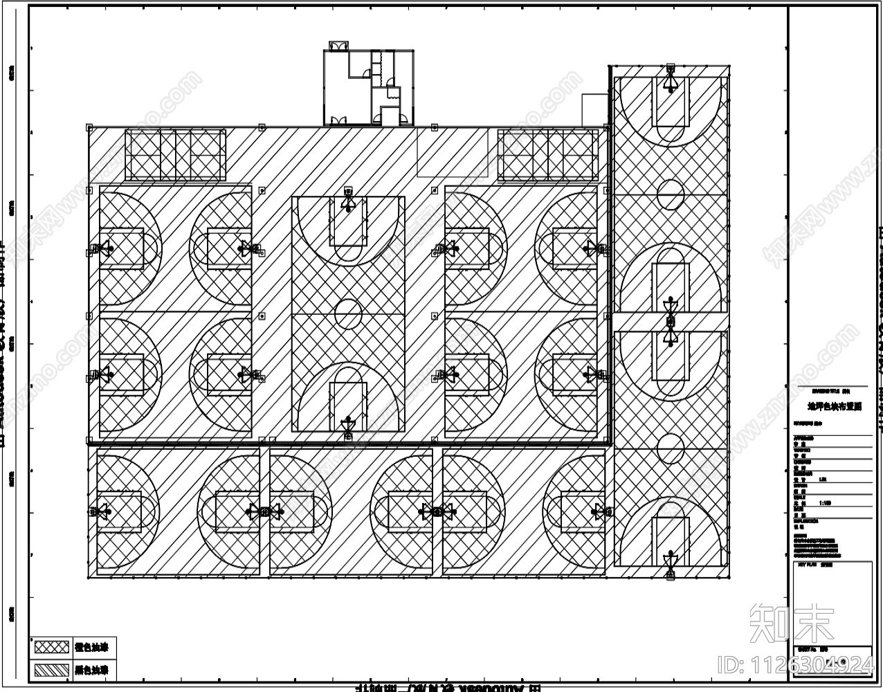 现代体育场cad施工图下载【ID:1126304924】