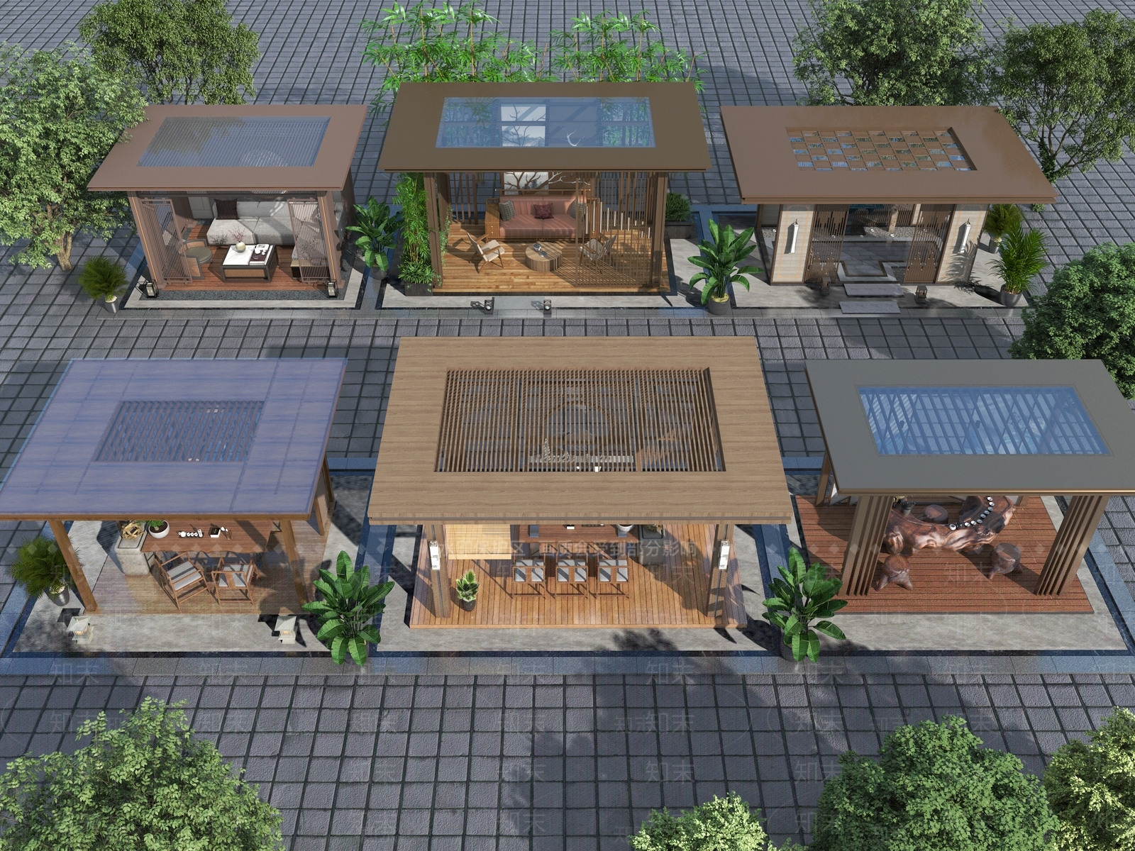 新中式亭子3D模型下载【ID:1126316203】