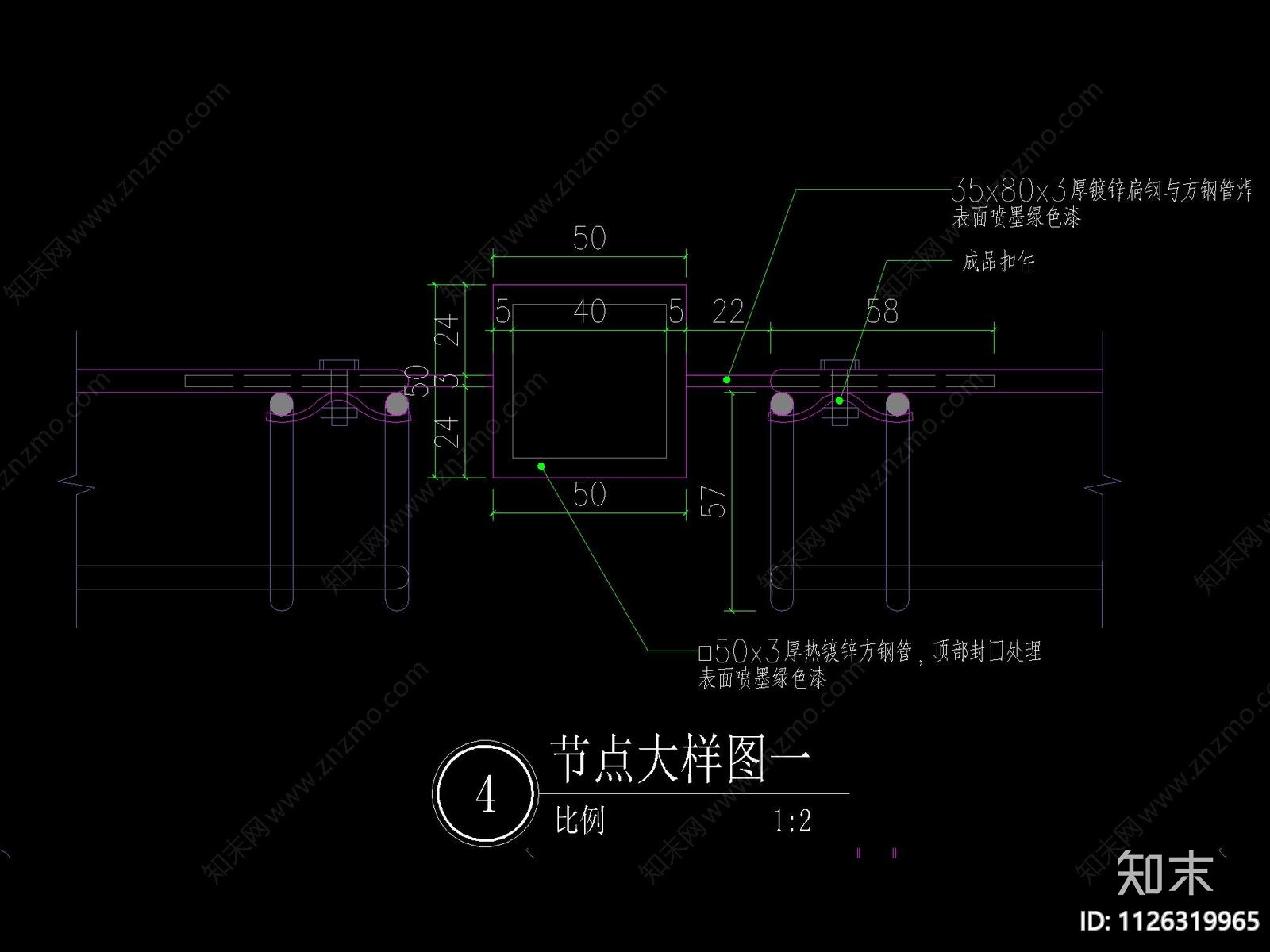 现代景区cad施工图下载【ID:1126319965】