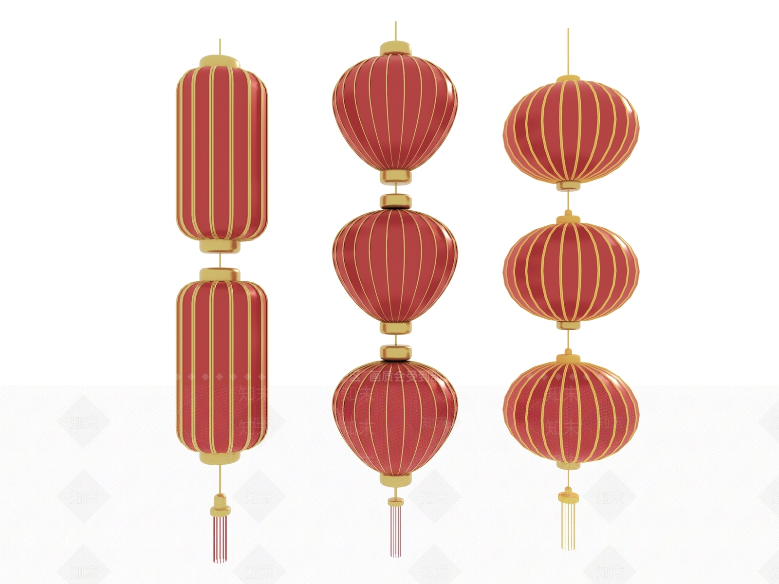 中式红灯笼SU模型下载【ID:1126320440】