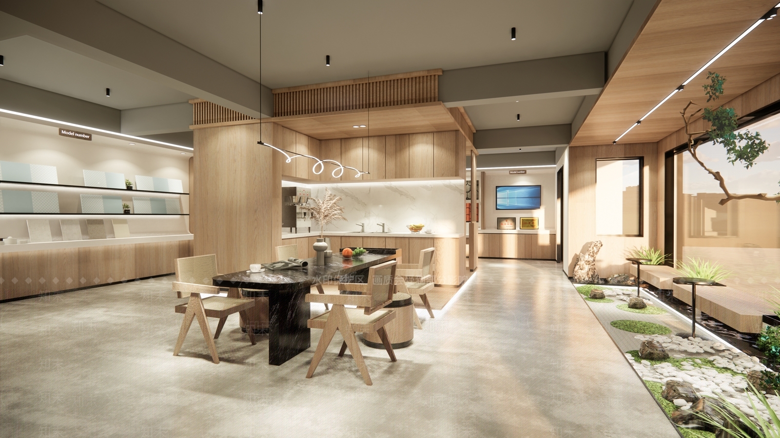 现代材料企业展厅SU模型下载【ID:1126323109】