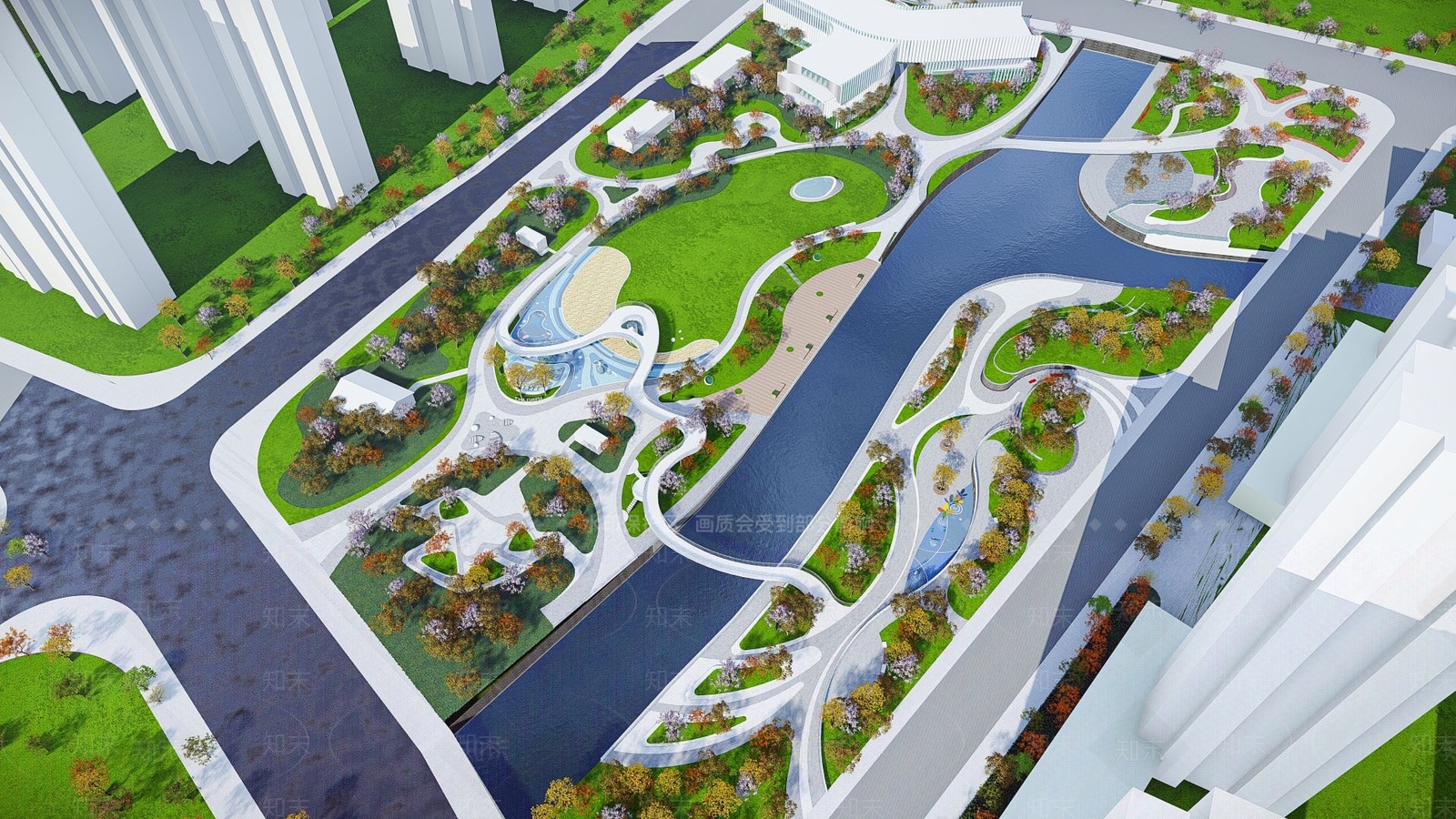 现代市政体育SU模型下载【ID:1126323251】