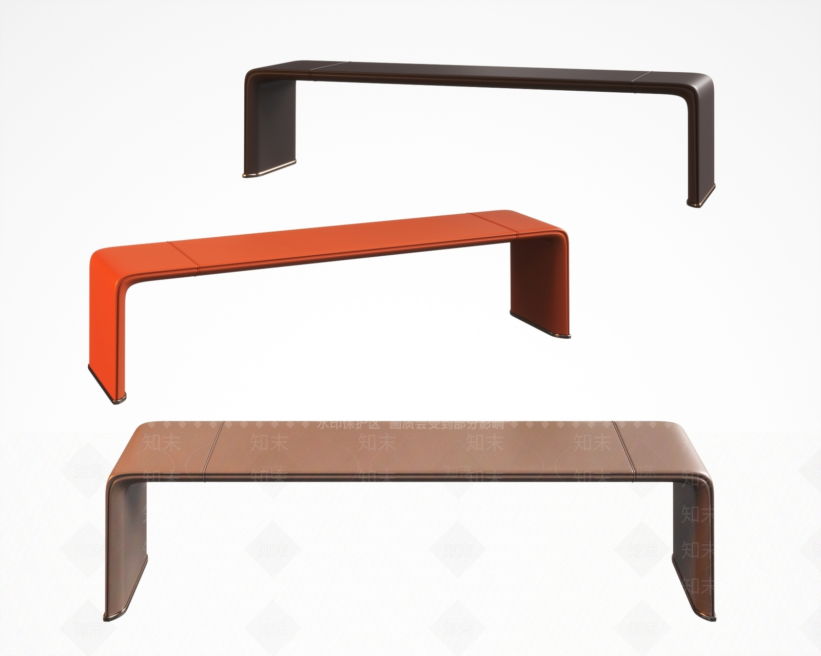 现代床尾凳3D模型下载【ID:1126868102】