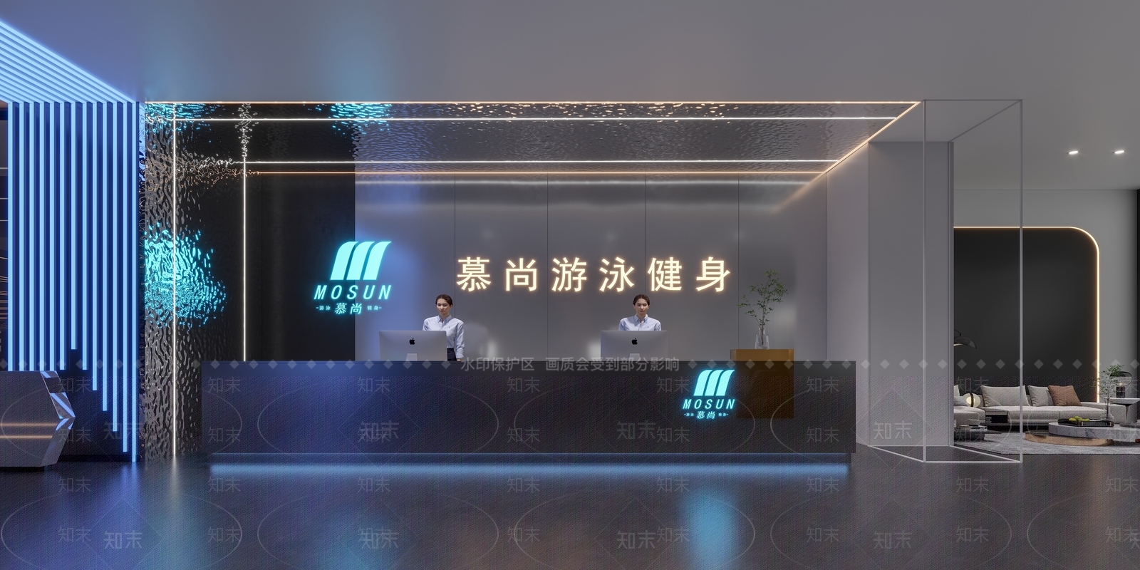 现代健身房3D模型下载【ID:1126351250】