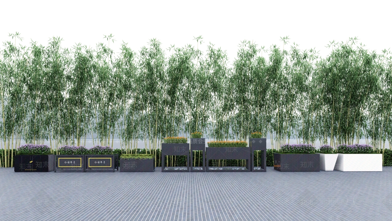 现代户外移动花箱SU模型下载【ID:1126352271】