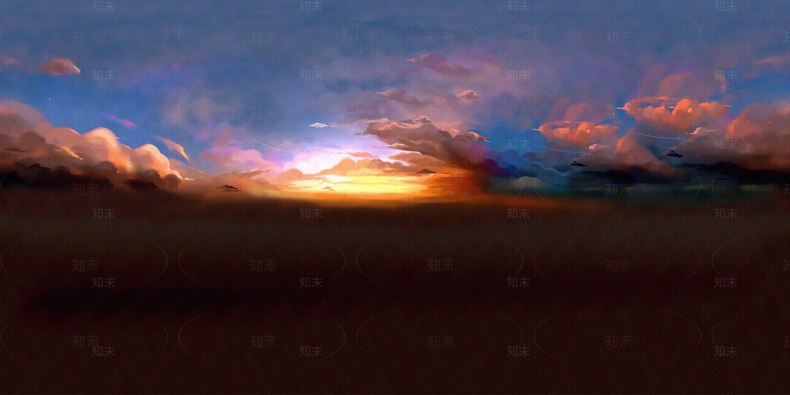 卡通风格夜晚HDR贴图下载【ID:1126353851】