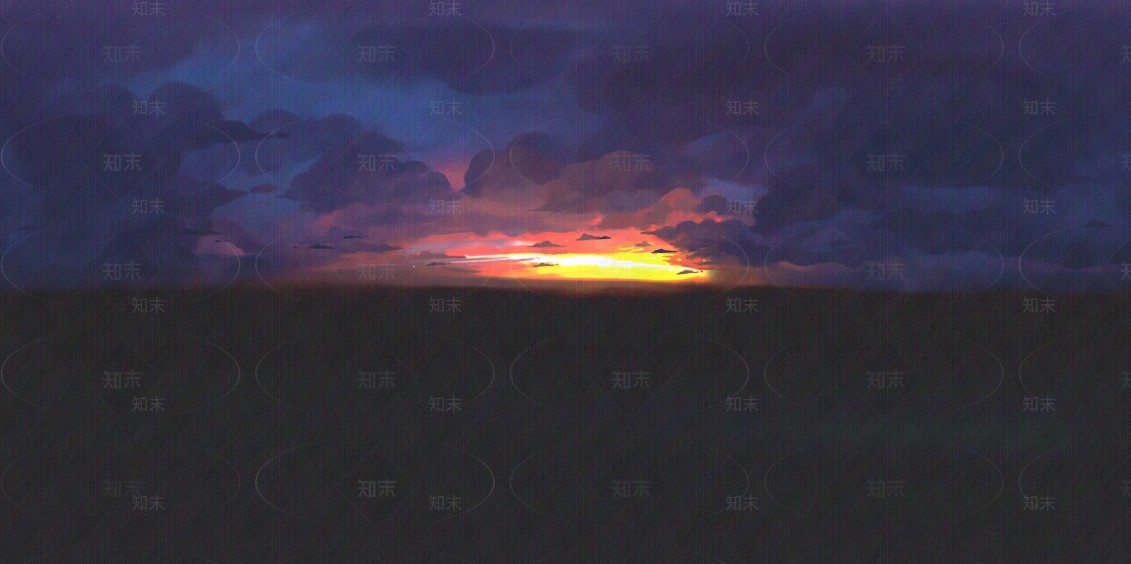 卡通风格夜晚HDR贴图下载【ID:1126353880】