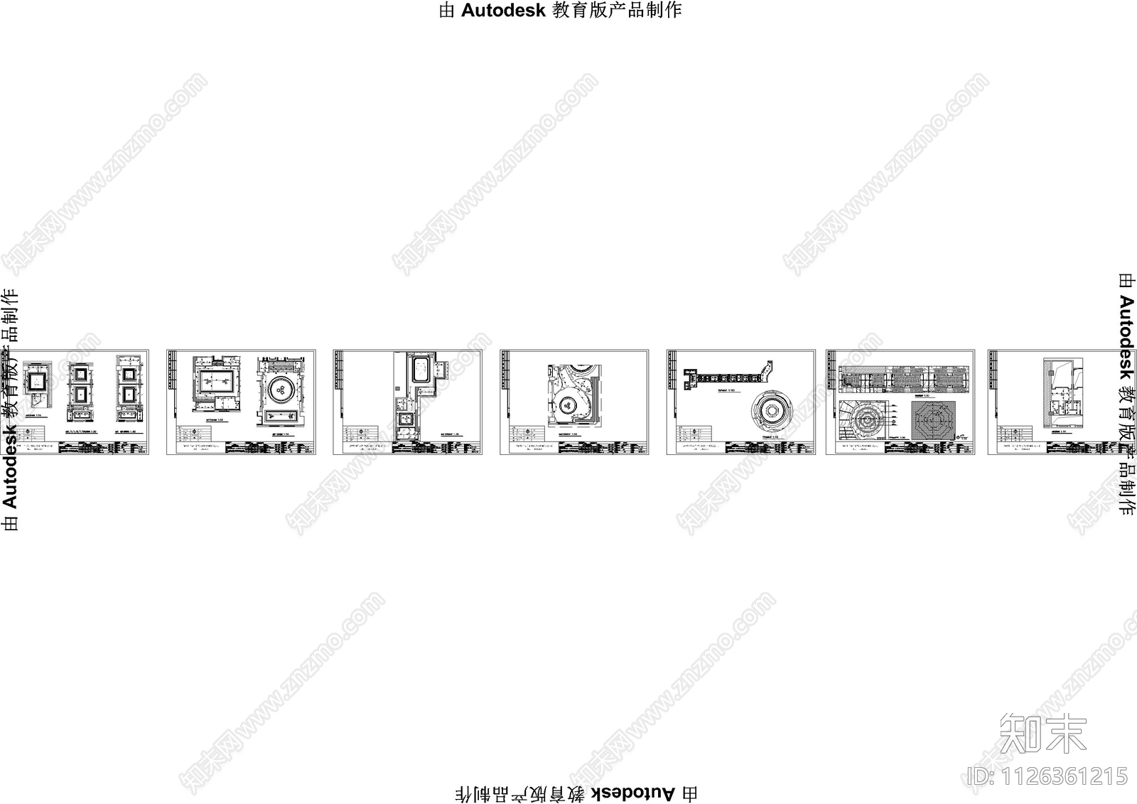 餐厅灯具定位图cad施工图下载【ID:1126361215】