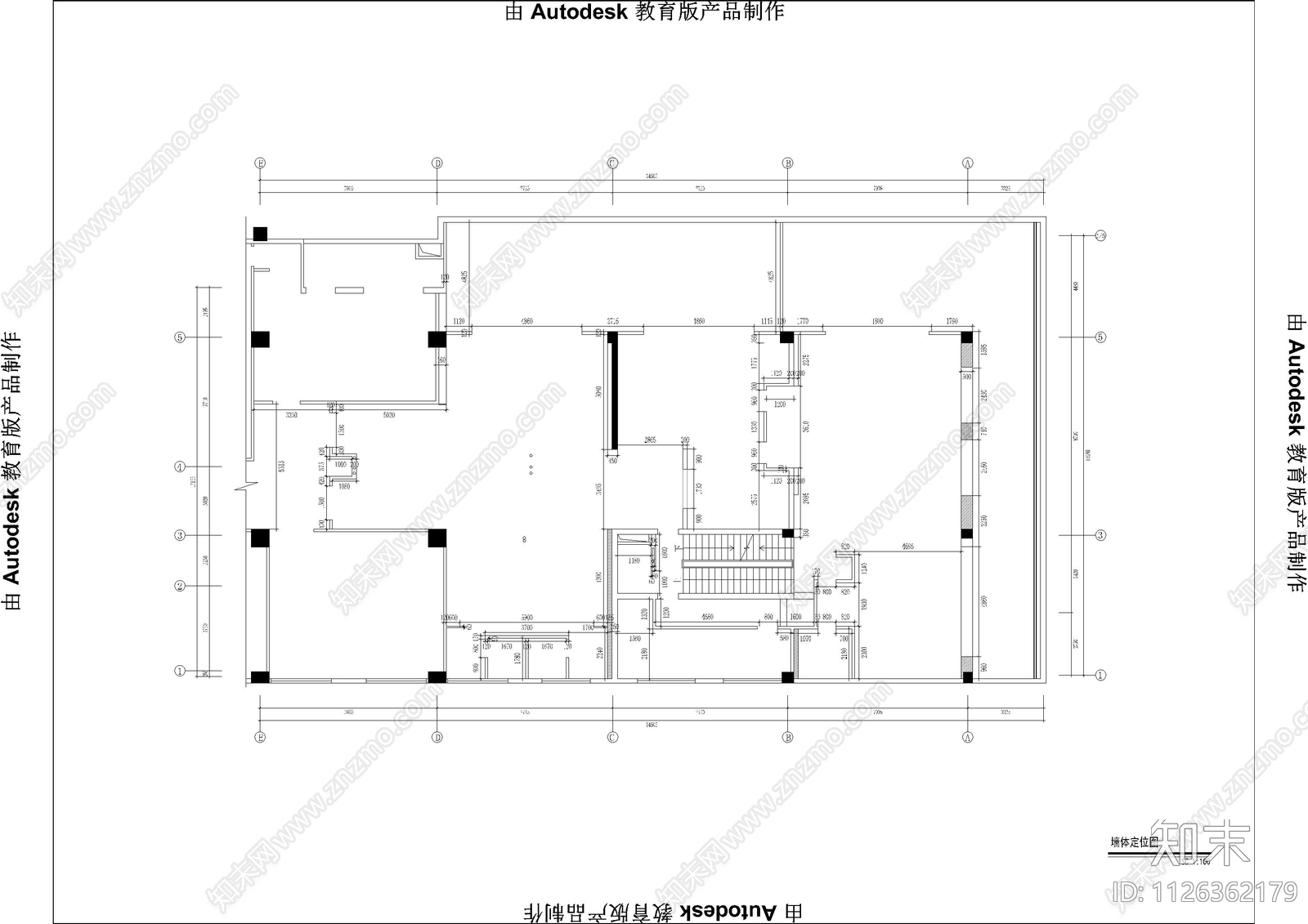 铭茶会所中式风格平面cad施工图下载【ID:1126362179】