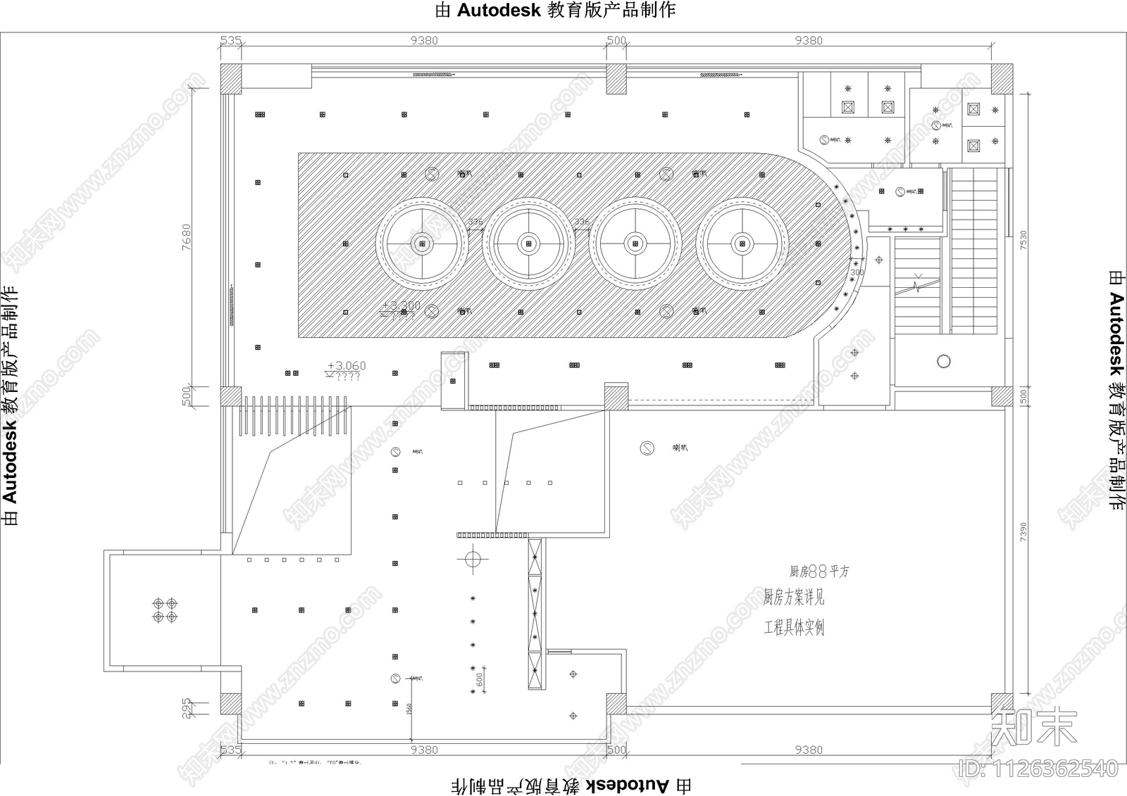 火锅店装修电气施工图下载【ID:1126362540】