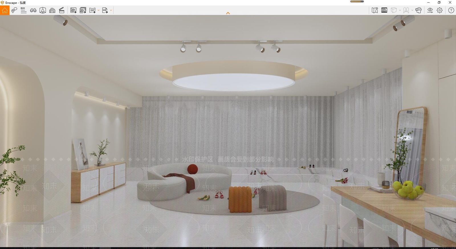 现代服装箱包店SU模型下载【ID:1126370382】