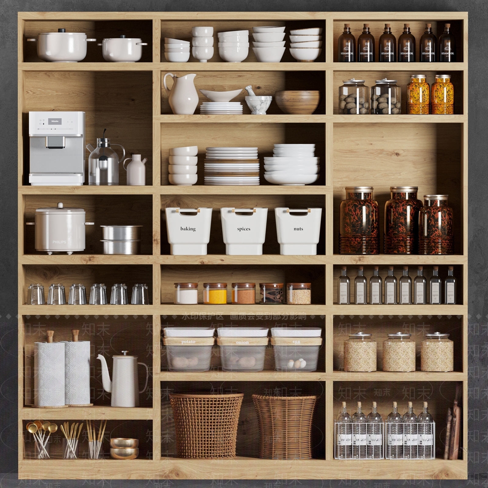 厨房用品SU模型下载【ID:1126371288】