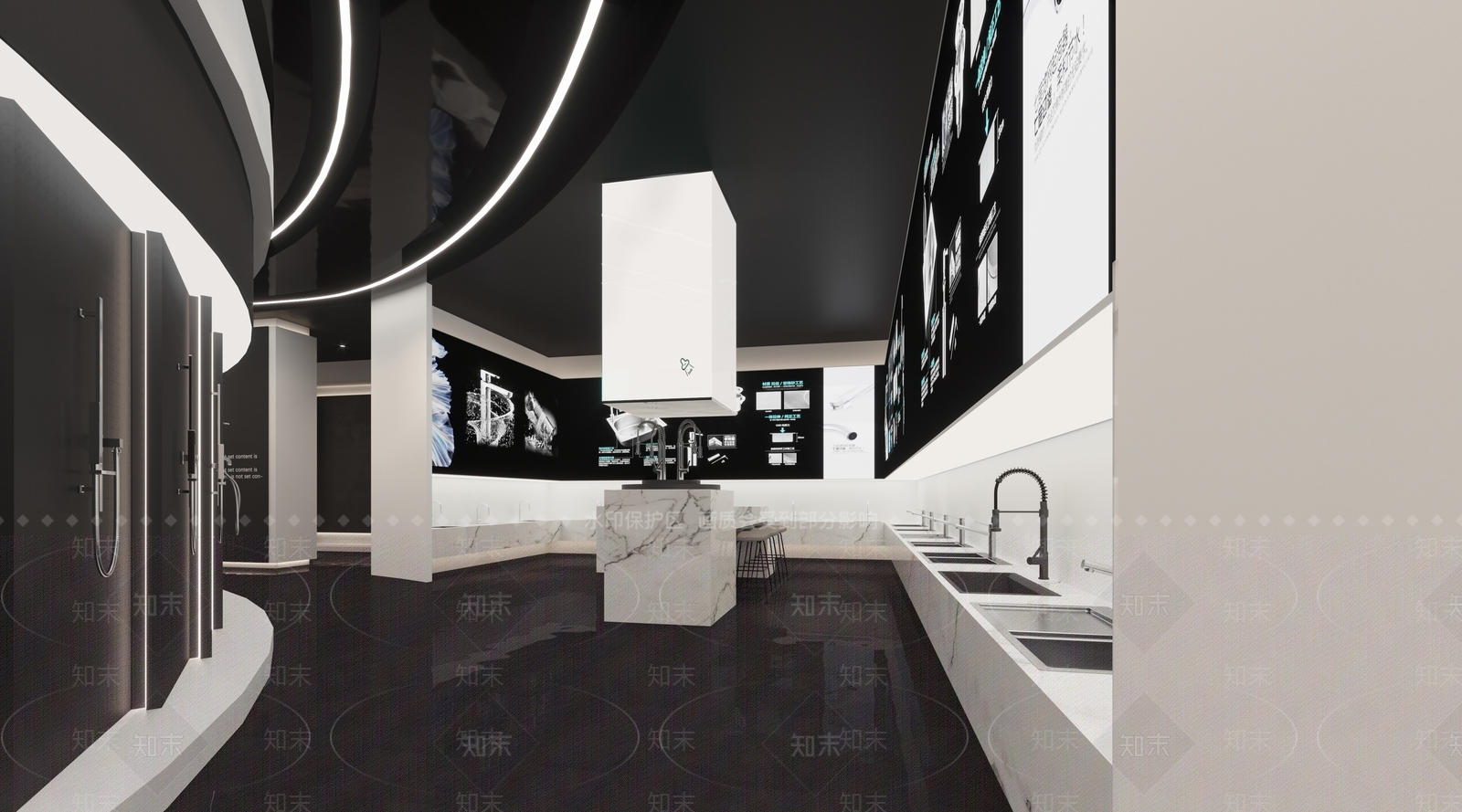 现代卫浴展厅3D模型下载【ID:1129524892】