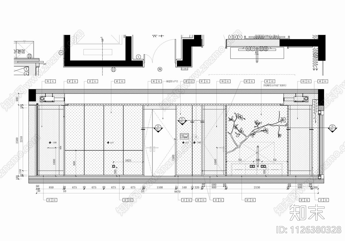 160㎡大平层CADcad施工图下载【ID:1126380328】