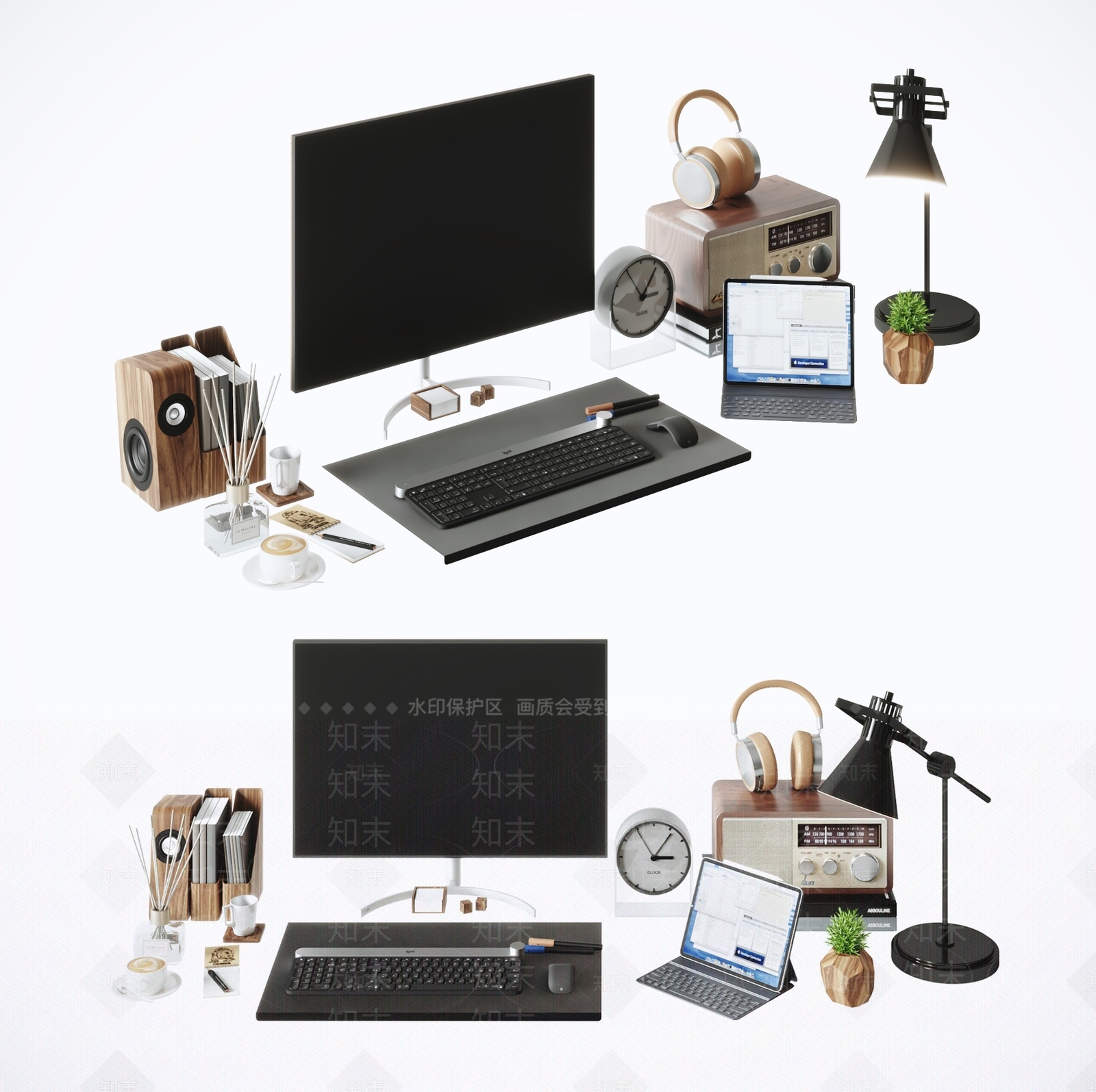 电脑显示屏3D模型下载【ID:1126394452】