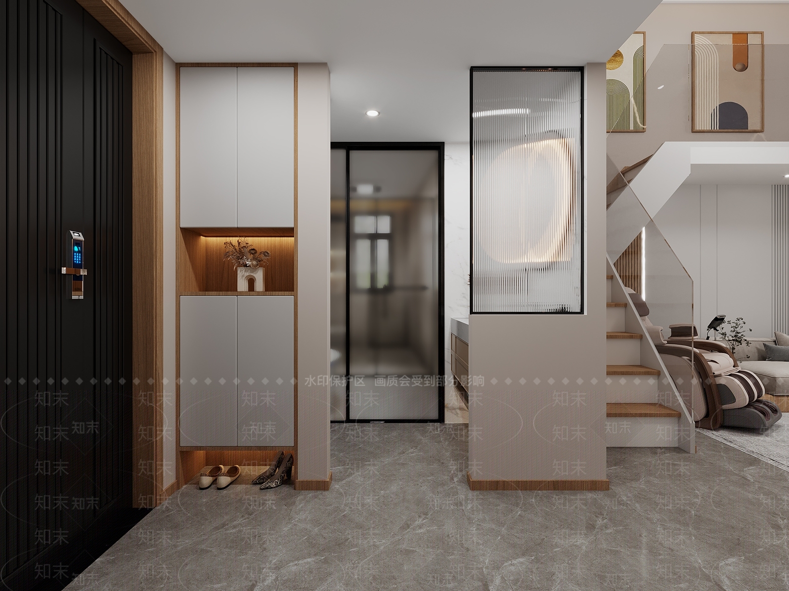 现代loft公寓3D模型下载【ID:1126399397】