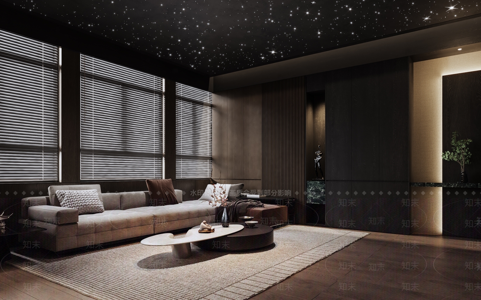 现代影音室3D模型下载【ID:1126412088】