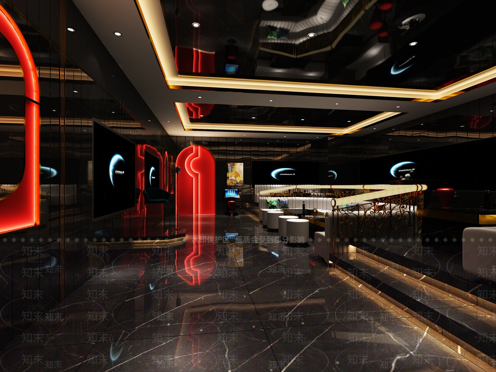 现代KTV包间3D模型下载【ID:1126412995】