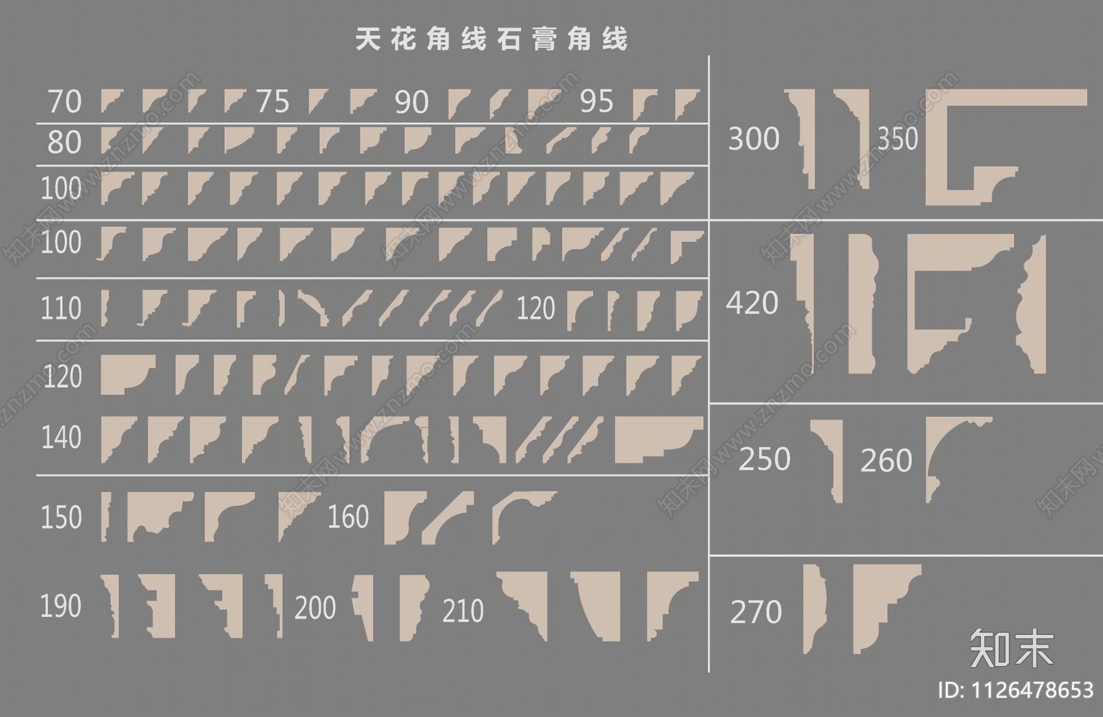 简欧石膏线SU模型下载【ID:1126478653】