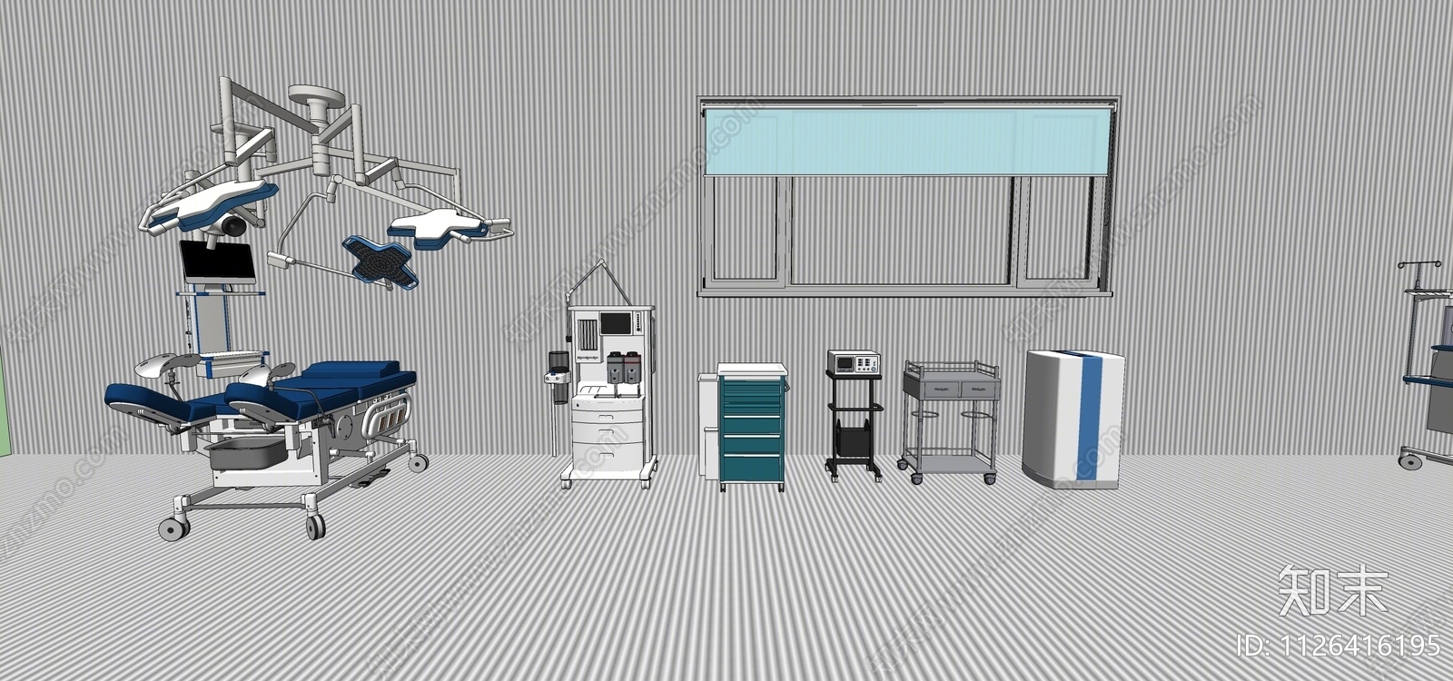 手术室设备SU模型下载【ID:1126416195】