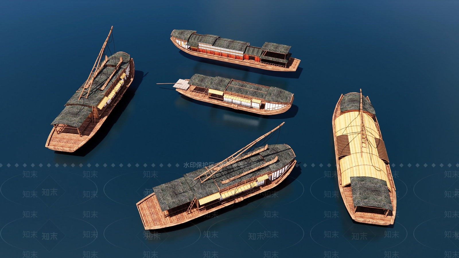 渔船SU模型下载【ID:1126429442】