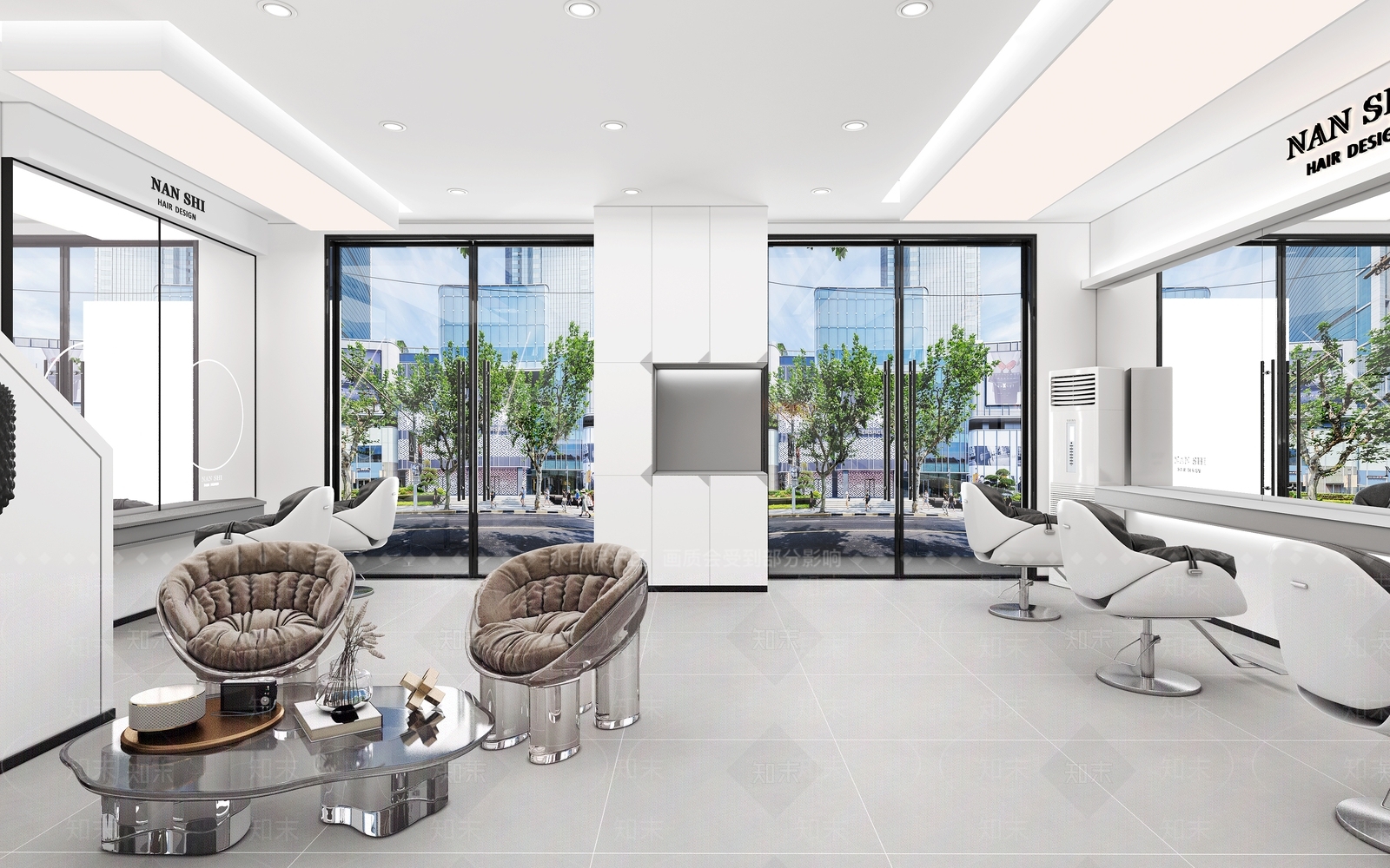 现代美发店3D模型下载【ID:1126445674】