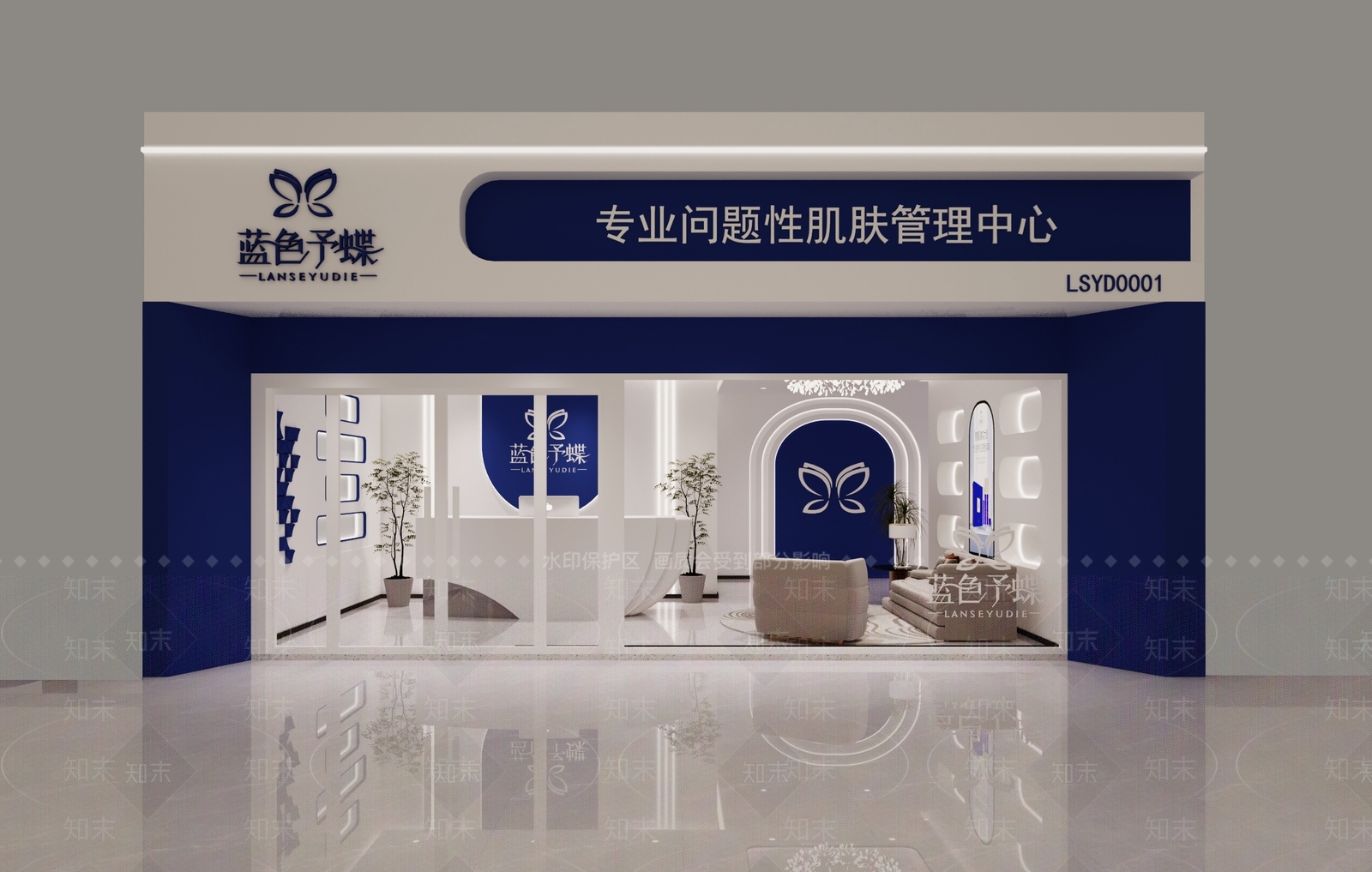 现代美容店3D模型下载【ID:1126446883】
