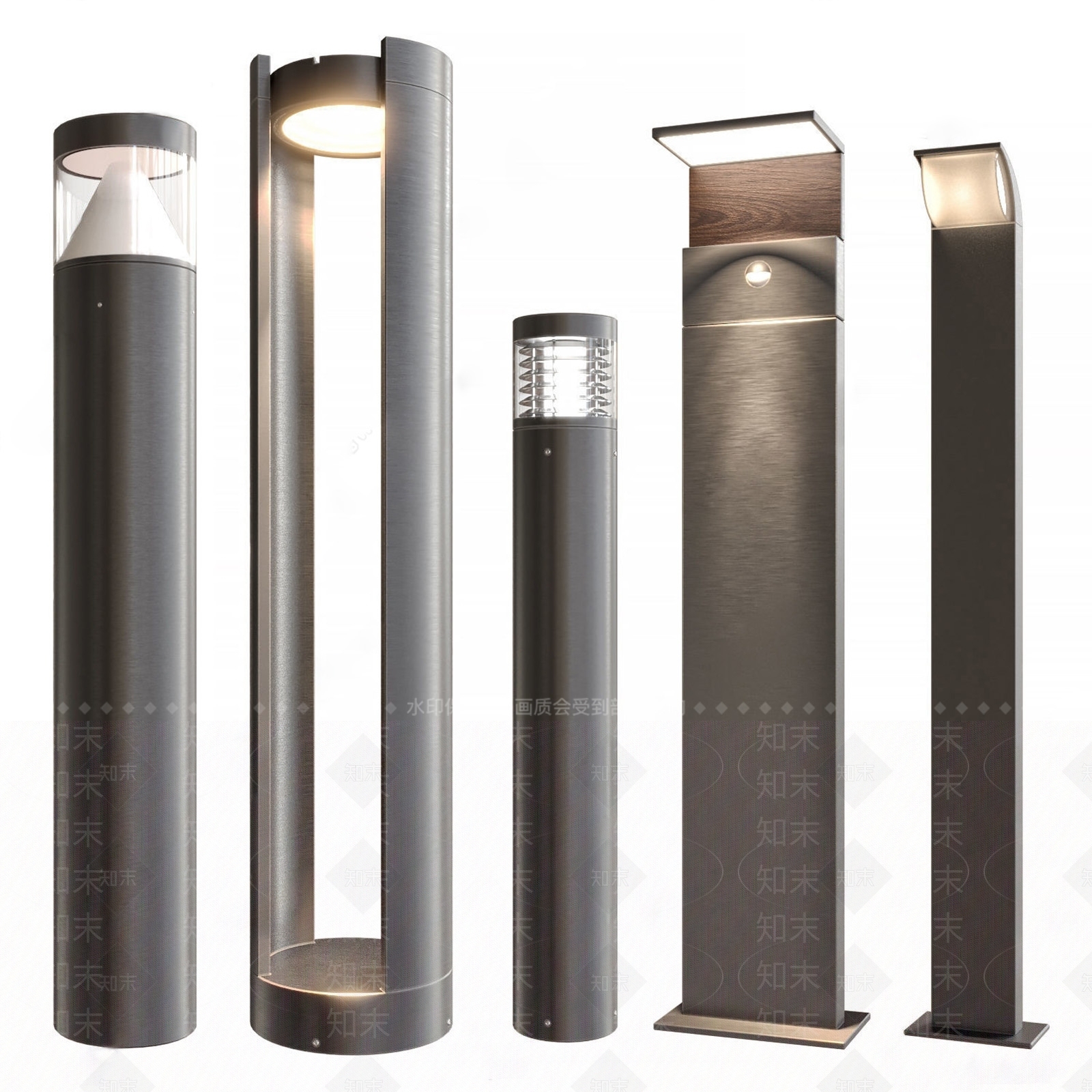 现代户外灯SU模型下载【ID:1126448443】