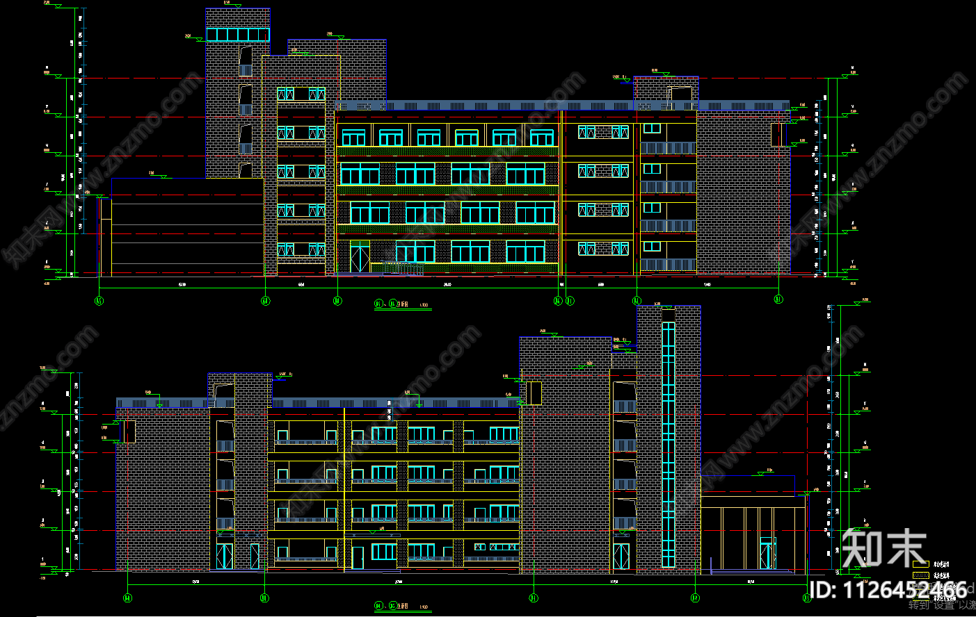 现代小学施工图cad施工图下载【ID:1126452466】