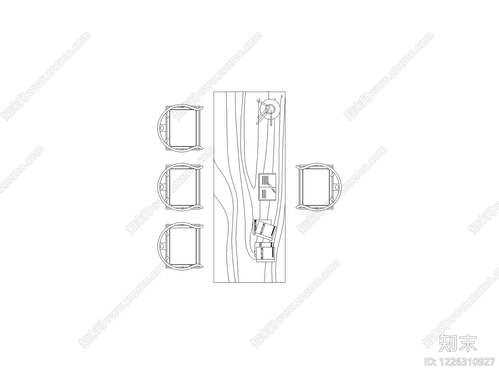 桌子cad施工图下载【ID:1226310927】