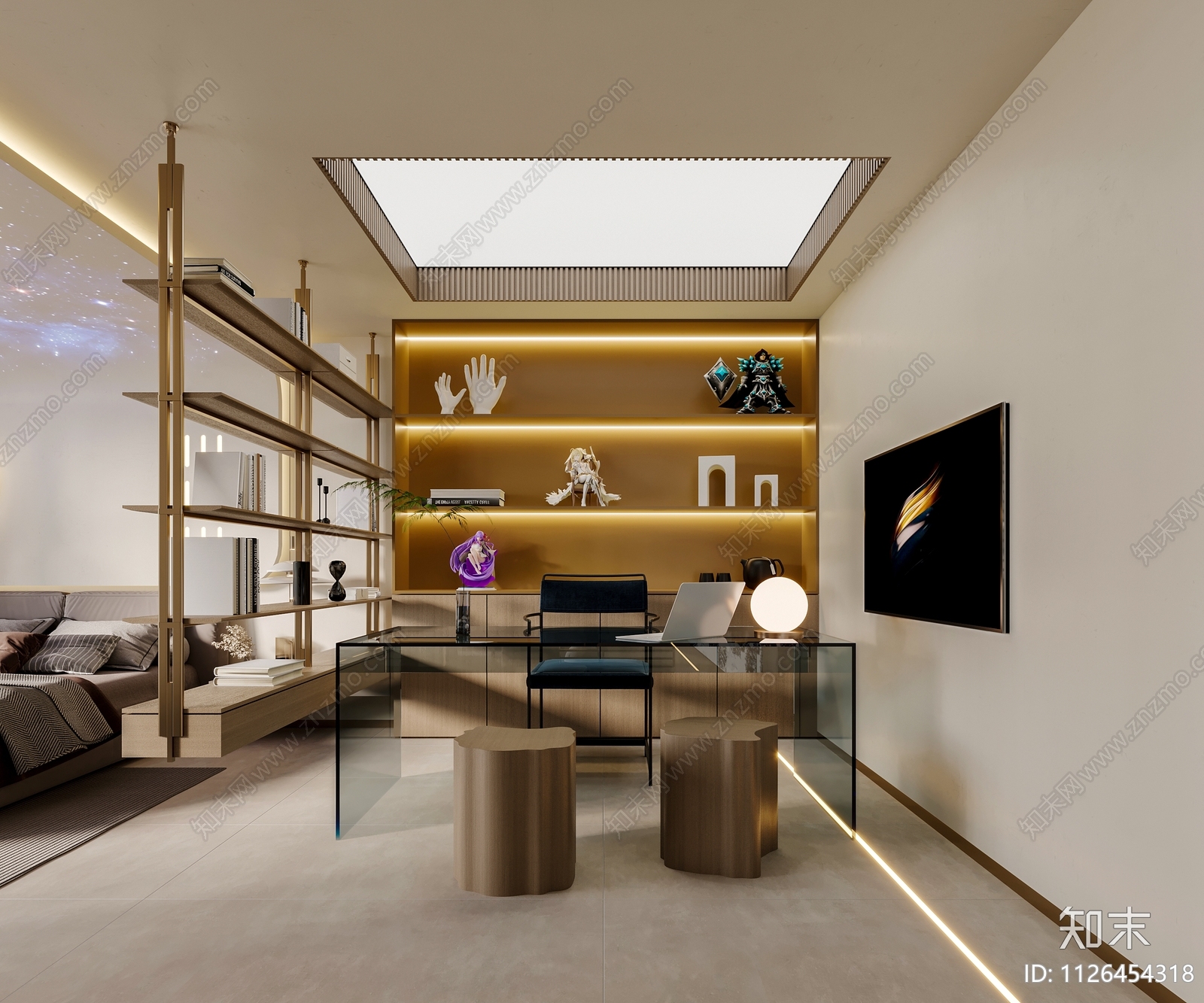 华为智能展厅cad施工图下载【ID:1126454318】