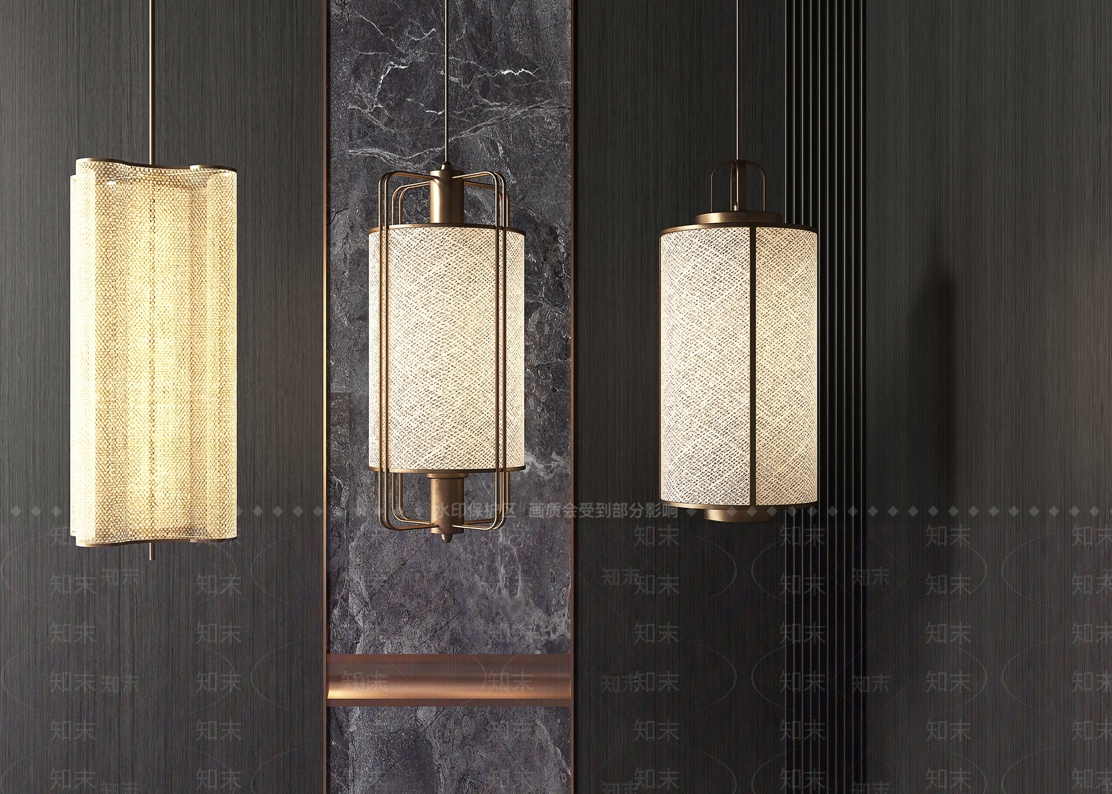 中式吊灯3D模型下载【ID:1126457896】