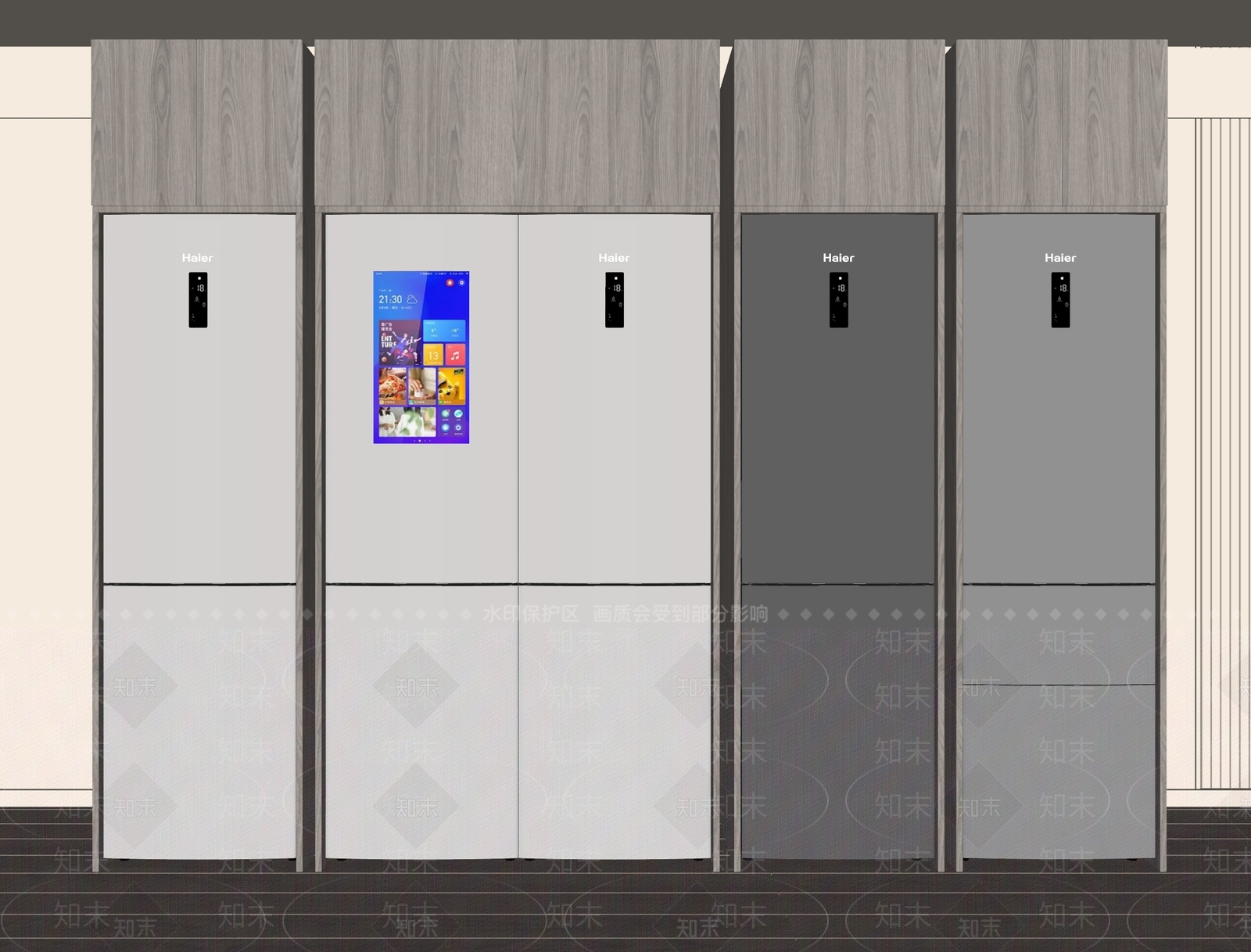 现代冰箱SU模型下载【ID:1126461688】