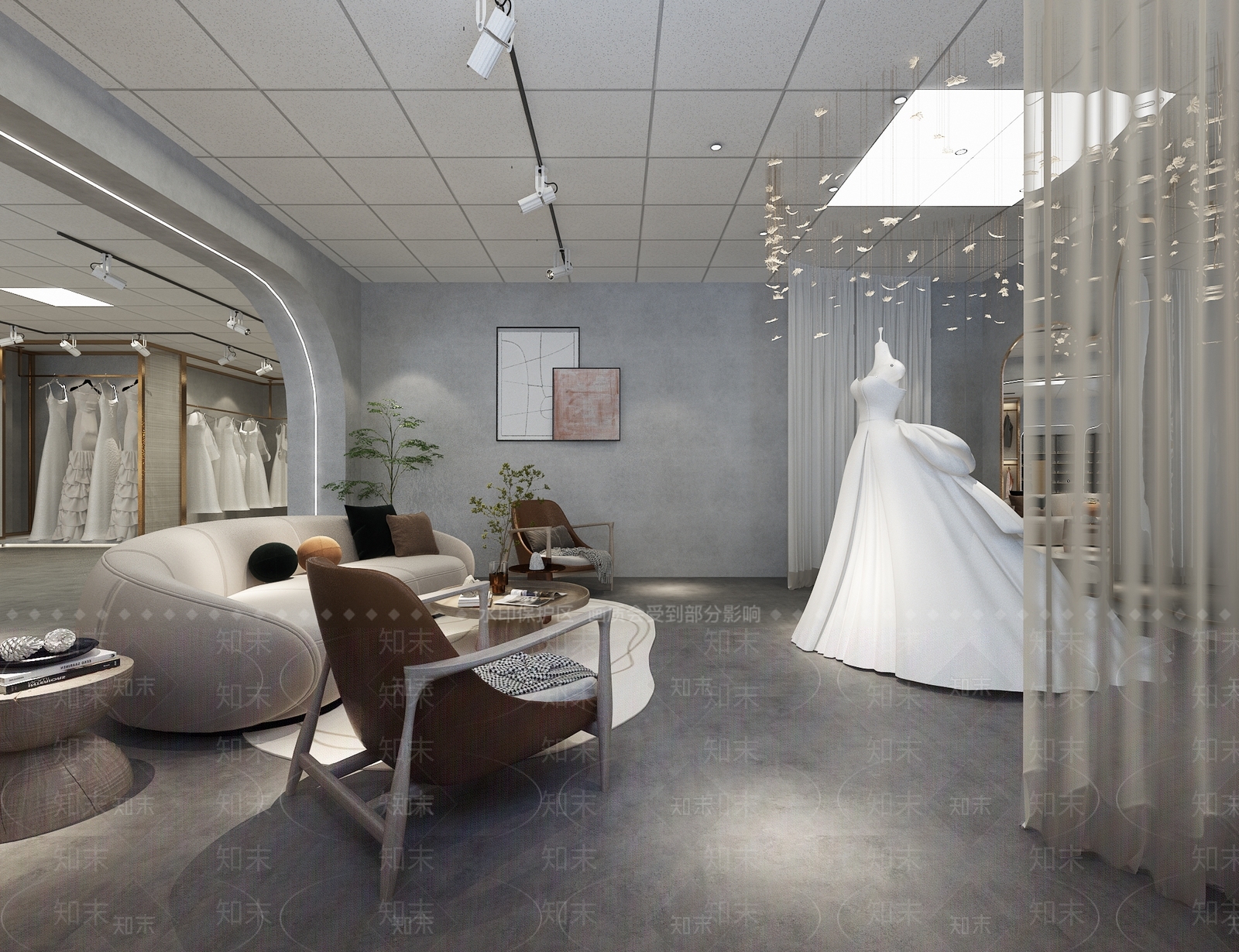 现代婚纱店3D模型下载【ID:1126468772】