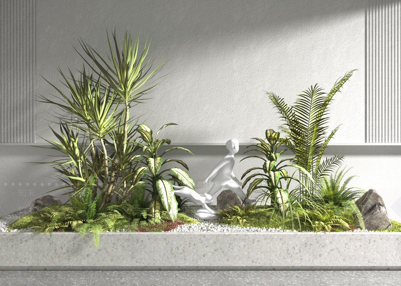 植物堆3D模型下载【ID:1126472313】