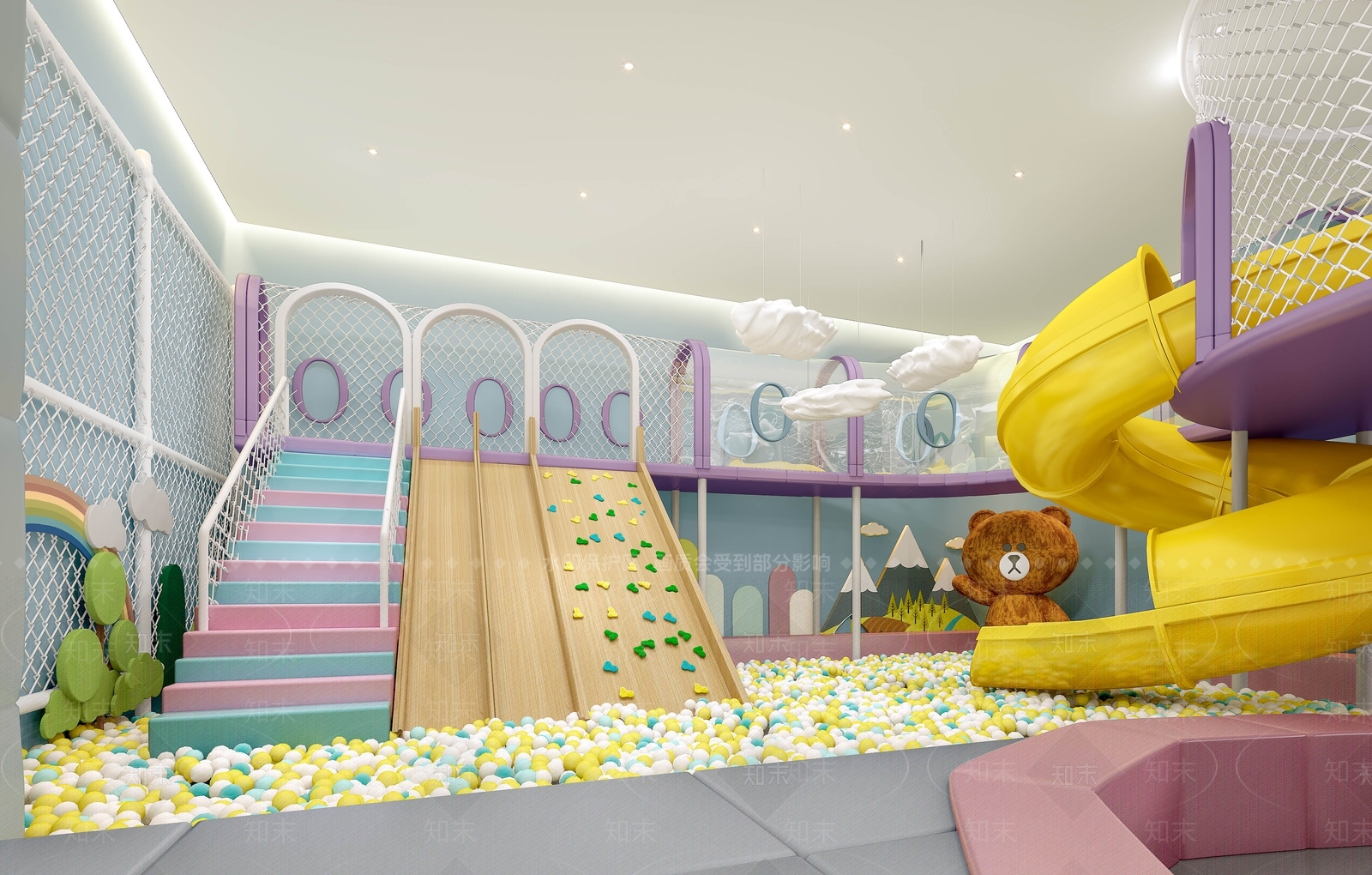 现代儿童游乐场3D模型下载【ID:1126472796】