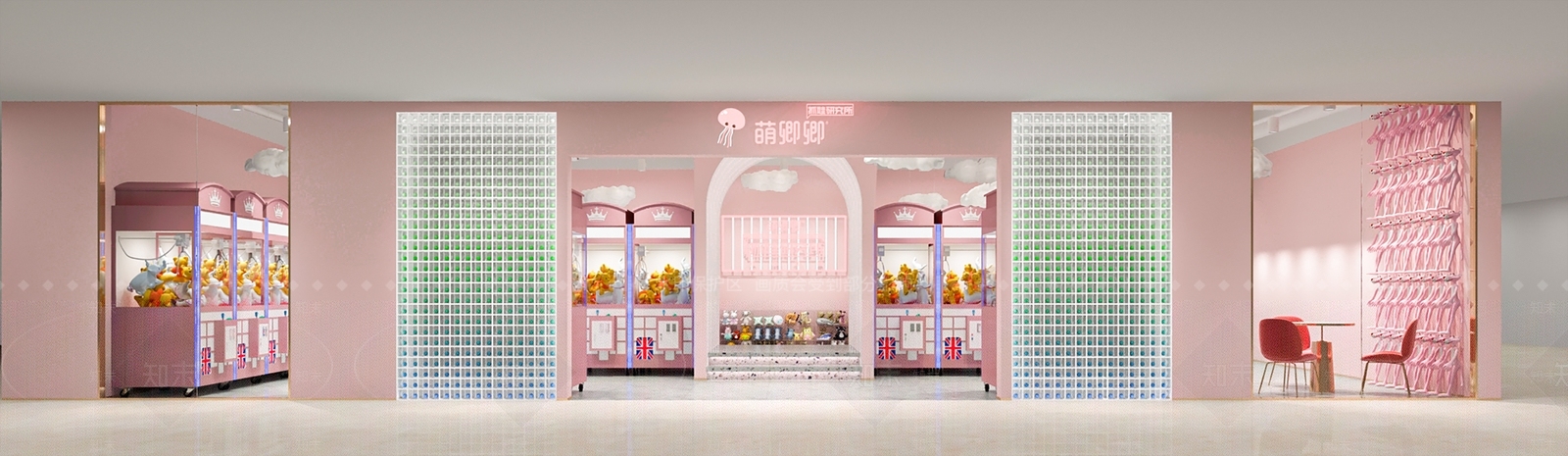 现代抓娃娃店SU模型下载【ID:1126477678】