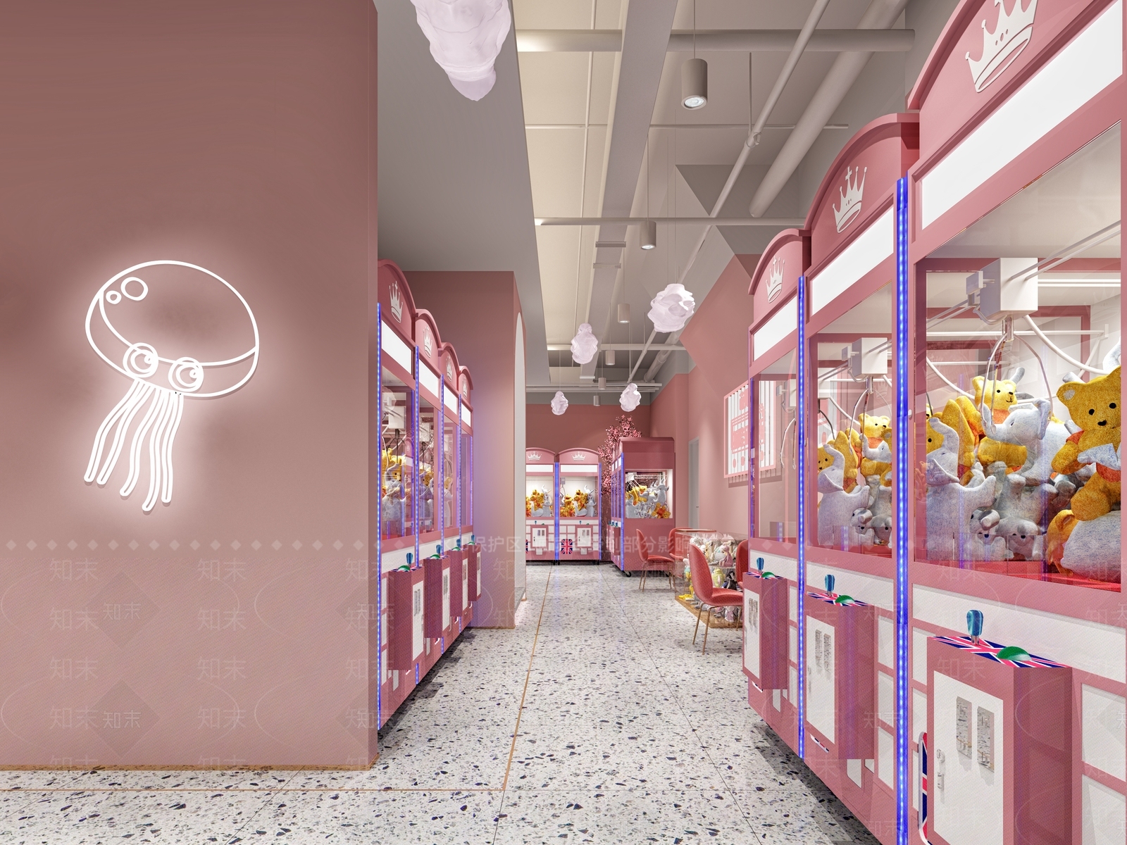 现代抓娃娃店SU模型下载【ID:1126477678】