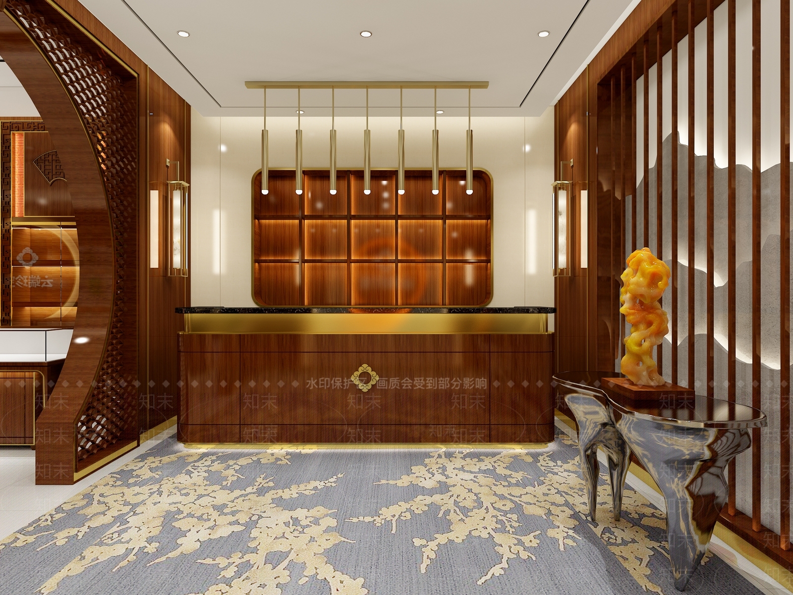 新中式珠宝店3D模型下载【ID:1126486342】
