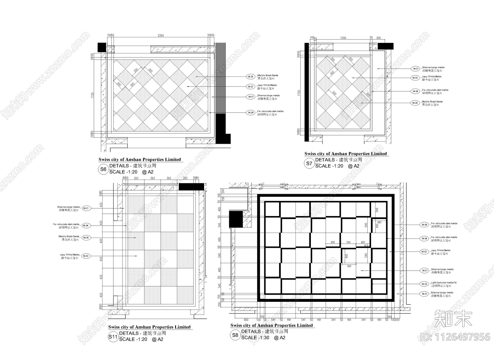 欧式建筑节点大样图cad施工图下载【ID:1126497956】