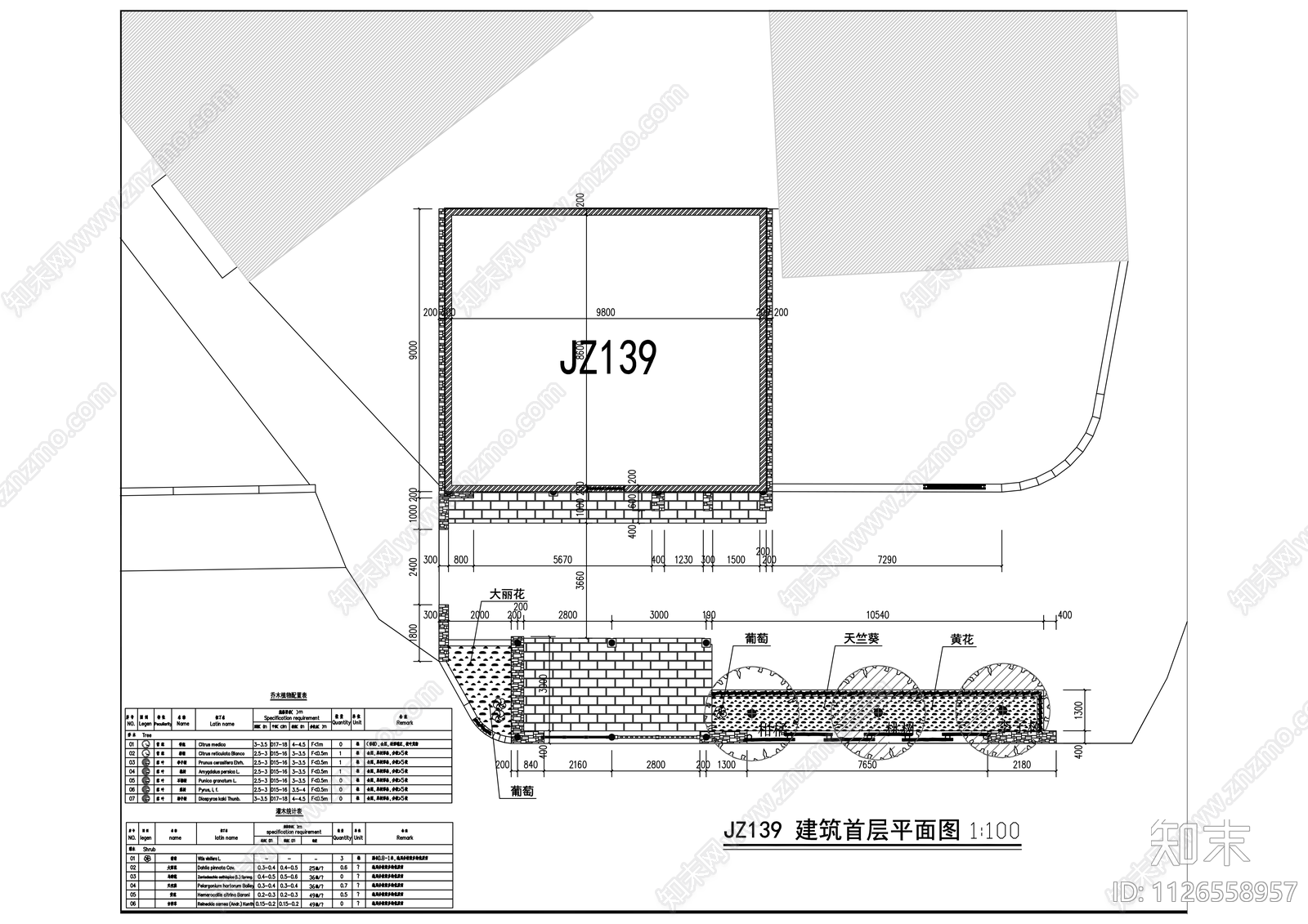 田园乡村建筑改造cad施工图下载【ID:1126558957】