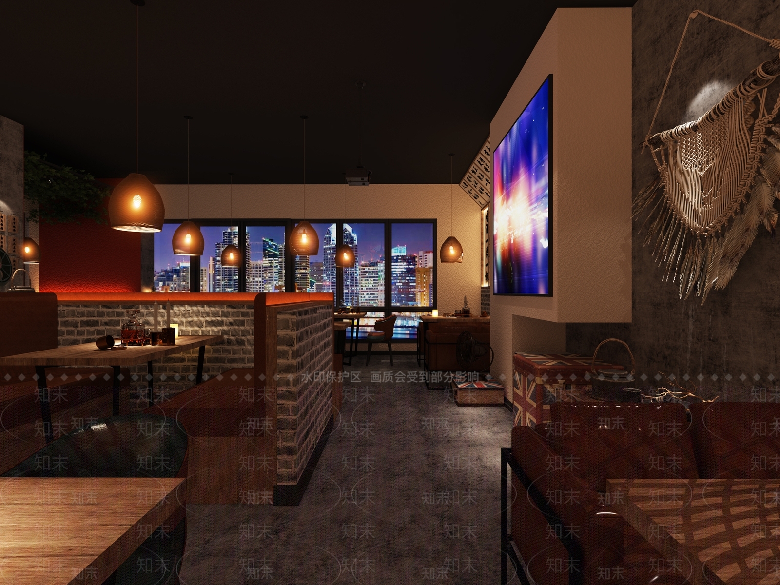 工业风烧烤店3D模型下载【ID:1126506213】