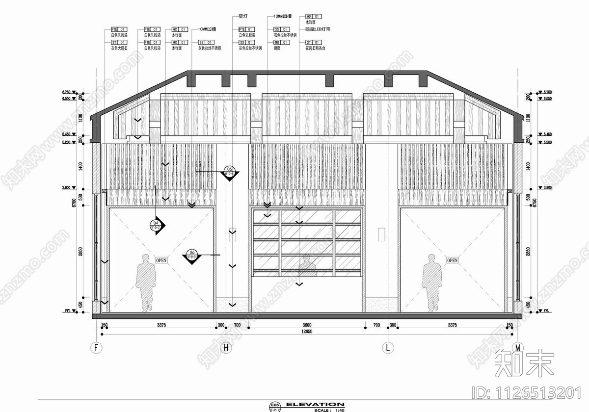 2500㎡餐饮娱乐休闲会所CADcad施工图下载【ID:1126513201】